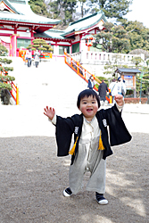 足利織姫神社　前撮り　フォト婚（写真だけの結婚式）　フォトウェディング　子供と一緒に
